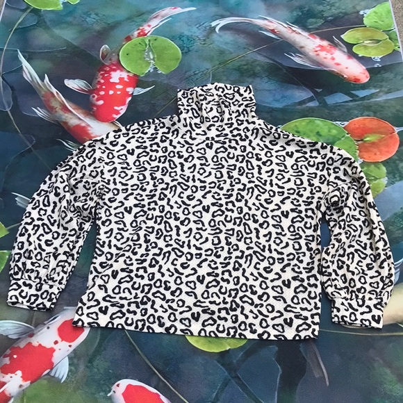 🐲💙 Santuary Klara Mock Neck Leopard Print Sweater top - Picture 2 of 12